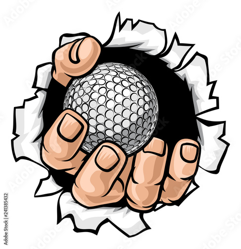 A strong hand holding a gol...