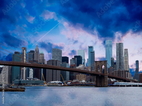 New York Manhattan skyline panorama