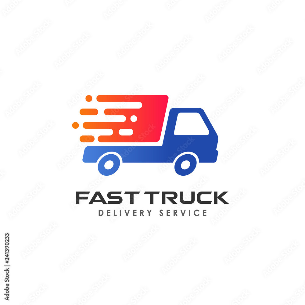 fast delivery services logo design. courier logo design template icon vector fast delivery services logo design. courier logo design template icon vector