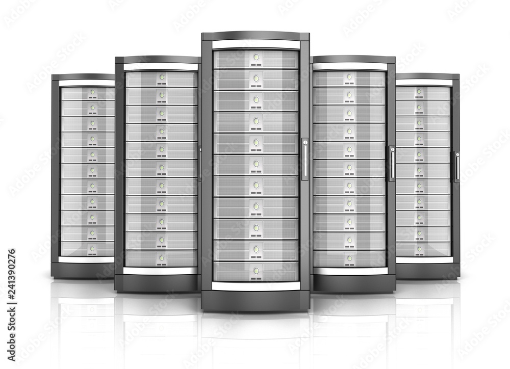 network workstation servers 3d illustration network workstation servers 3d illustration