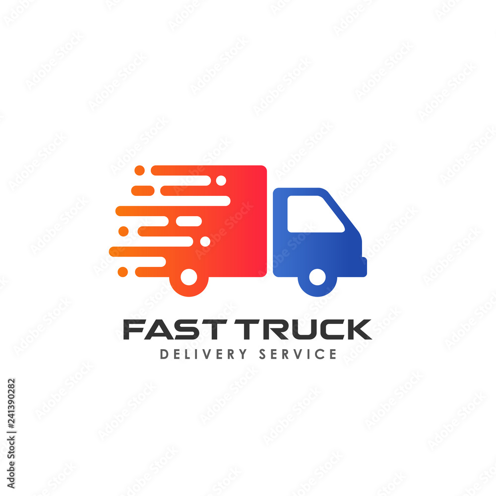 fast delivery services logo design. courier logo design template icon vector fast delivery services logo design. courier logo design template icon vector
