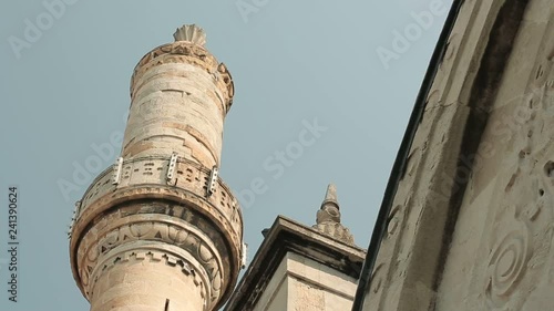 Istanbul Ottoman Cihangir Mosque and Minareth Timelapse photo