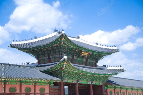 한국의 세계 문화 유산 동양 건축물 백그라운드 사진