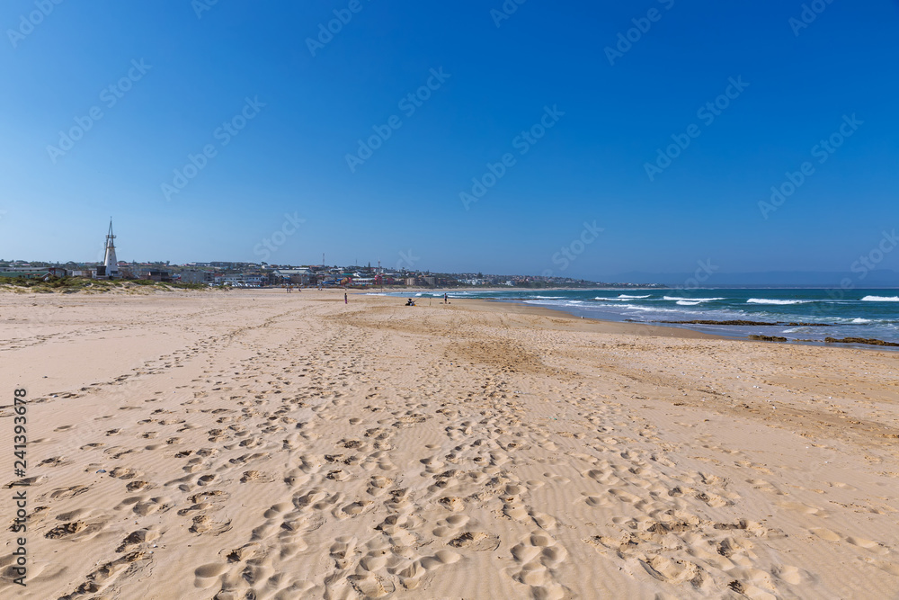 The beach of Jeffreys Bay - south african capital of surfing
