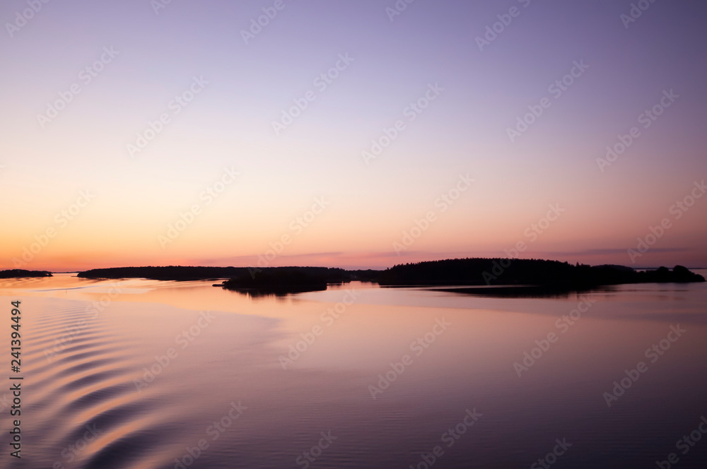 Peaceful Body of Water at Sunrise/Sunset