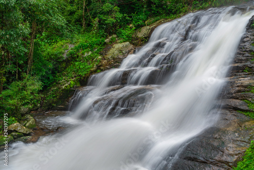 Huay Saai Leung Waterfall is a beautiful Waterfalls in the rain forest jungle Thailand