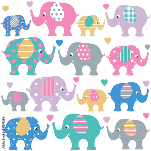 Cute collection of pink, bl...