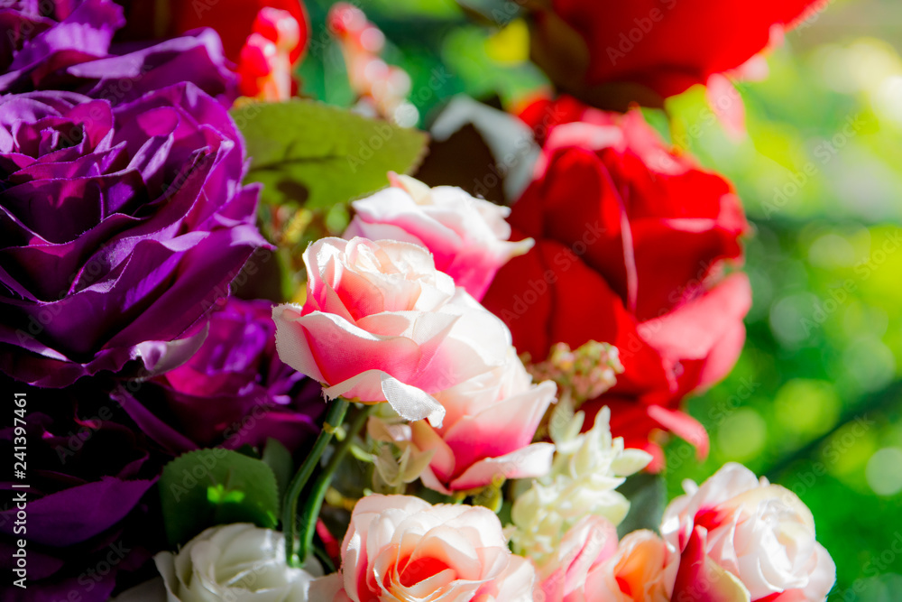 Beautiful rose of artificial flowers, Artificial Pastel rose flowers Beautiful rose of artificial flowers, Artificial Pastel rose flowers