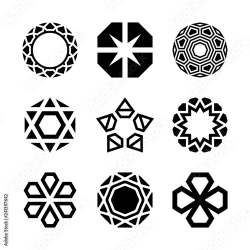 Vector diamonds, brilliants, gems, stones. Jewelry icon and logo design graphics