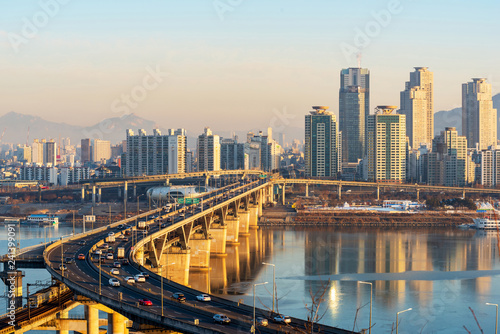 Seoul City Skyline,South Korea. © CJ Nattanai