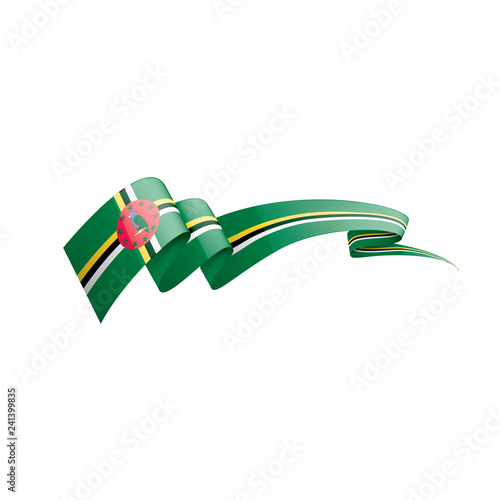 Free Download Dominica flag, vector illustration on a white background - GFXLoad