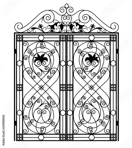 forged iron gate