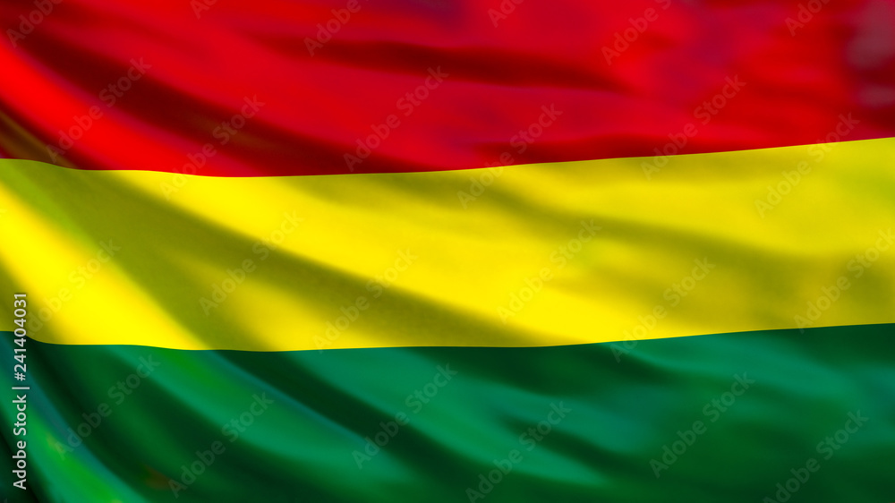 Bolivia flag. Waving flag of Bolivia 3d illustration Bolivia flag. Waving flag of Bolivia 3d illustration