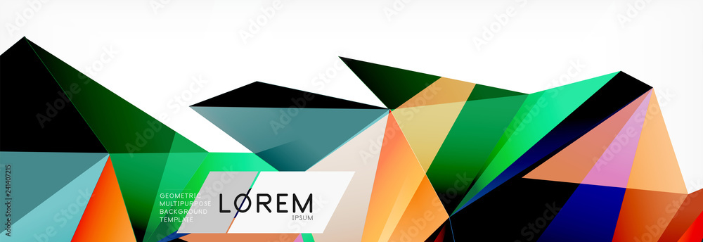 3d card on light backdrop. Abstract triangle pattern. Futuristic geometric background. 3d card on light backdrop. Abstract triangle pattern. Futuristic geometric background.