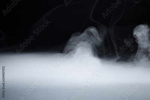 Abstraction of the texture of white smoke from a cigarette
