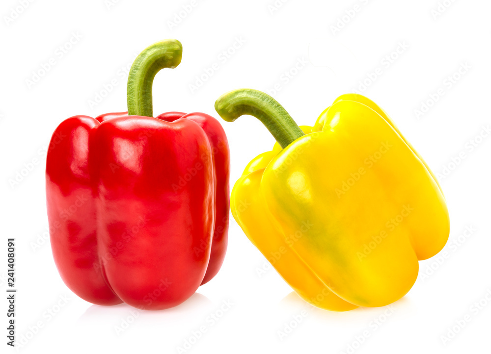Fresh sweet pepper isolated on white background Fresh sweet pepper isolated on white background