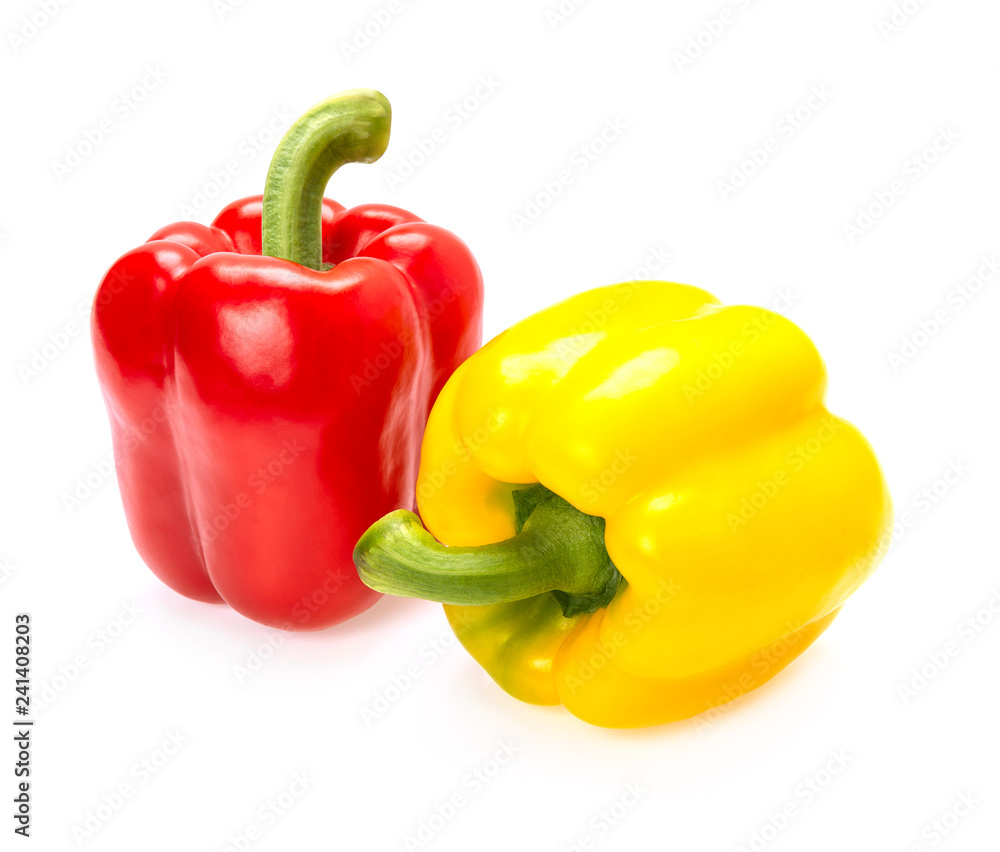 Fresh sweet pepper isolated on white background Fresh sweet pepper isolated on white background