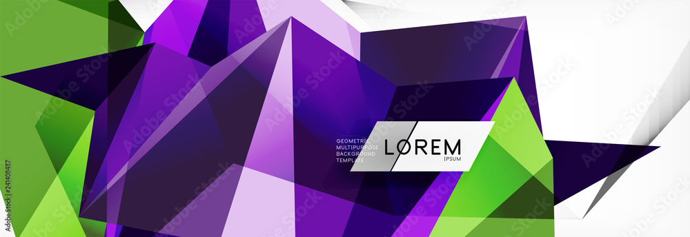 Mosaic triangular low poly style abstract geometric background. Polygonal vector. Abstract white bright technology design. Mosaic triangular low poly style abstract geometric background. Polygonal vector. Abstract white bright technology design.