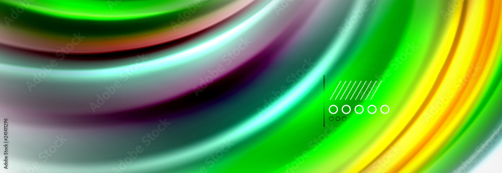Abstract wave lines liquid fluid rainbow style color stripes background. Artistic illustration for presentation, app wallpaper, banner or poster Abstract wave lines liquid fluid rainbow style color stripes background. Artistic illustration for presentation, app wallpaper, banner or poster