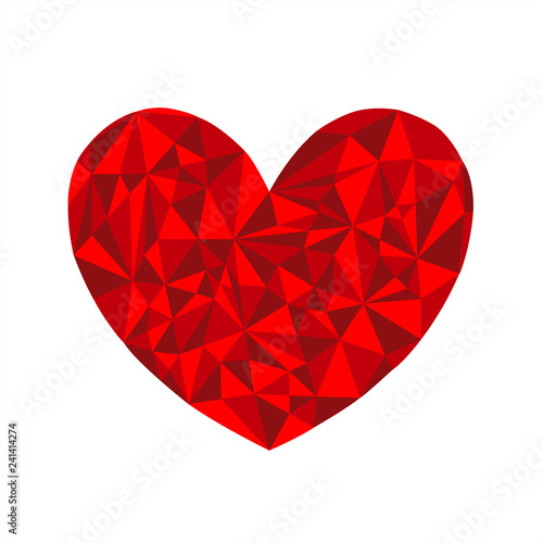 cuore geometrico grafico bello moderno San Valentino