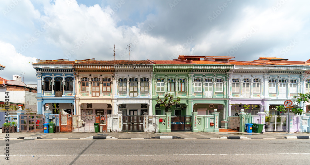 Fototapeta premium Colorful Peranakan House at Katong, Singapore