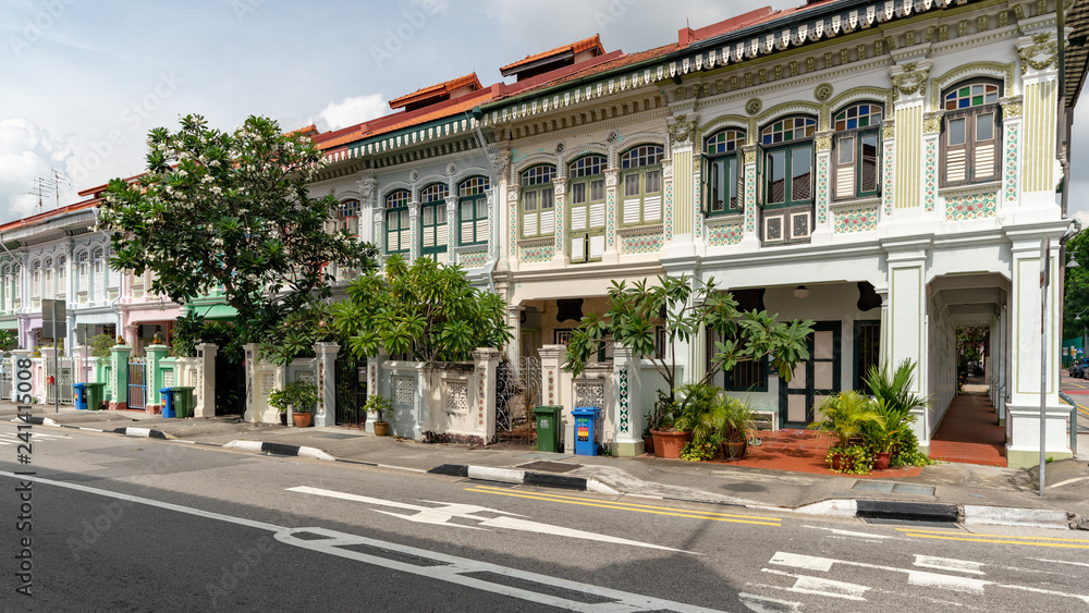 Colorful Peranakan House at Katong, Singapore