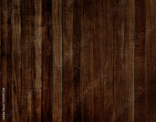 The texture of the wooden walls of the old house a dark color