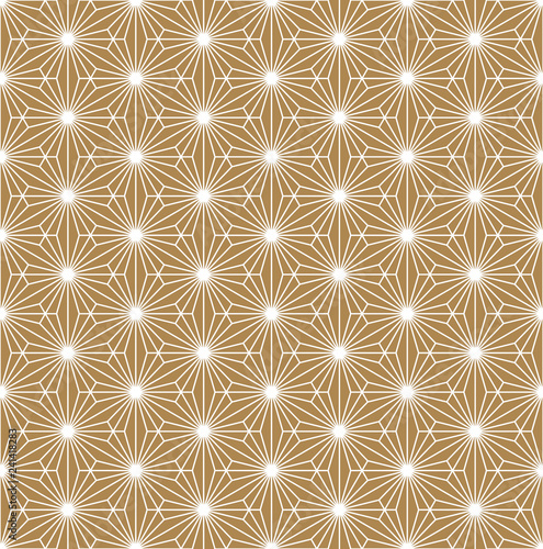 Seamless geometric pattern based on Japanese ornament Kumiko