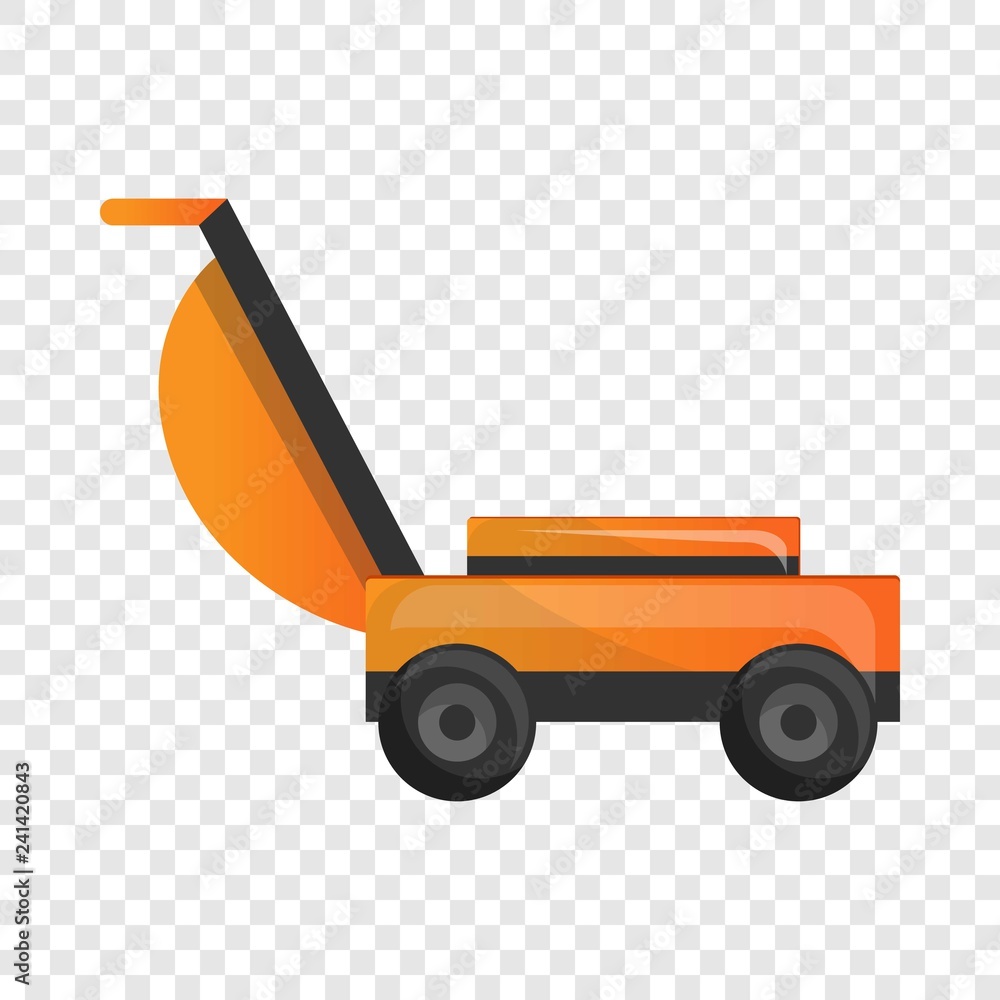 Grass cut machine icon. Cartoon of grass cut machine vector icon for web design for web design Grass cut machine icon. Cartoon of grass cut machine vector icon for web design for web design