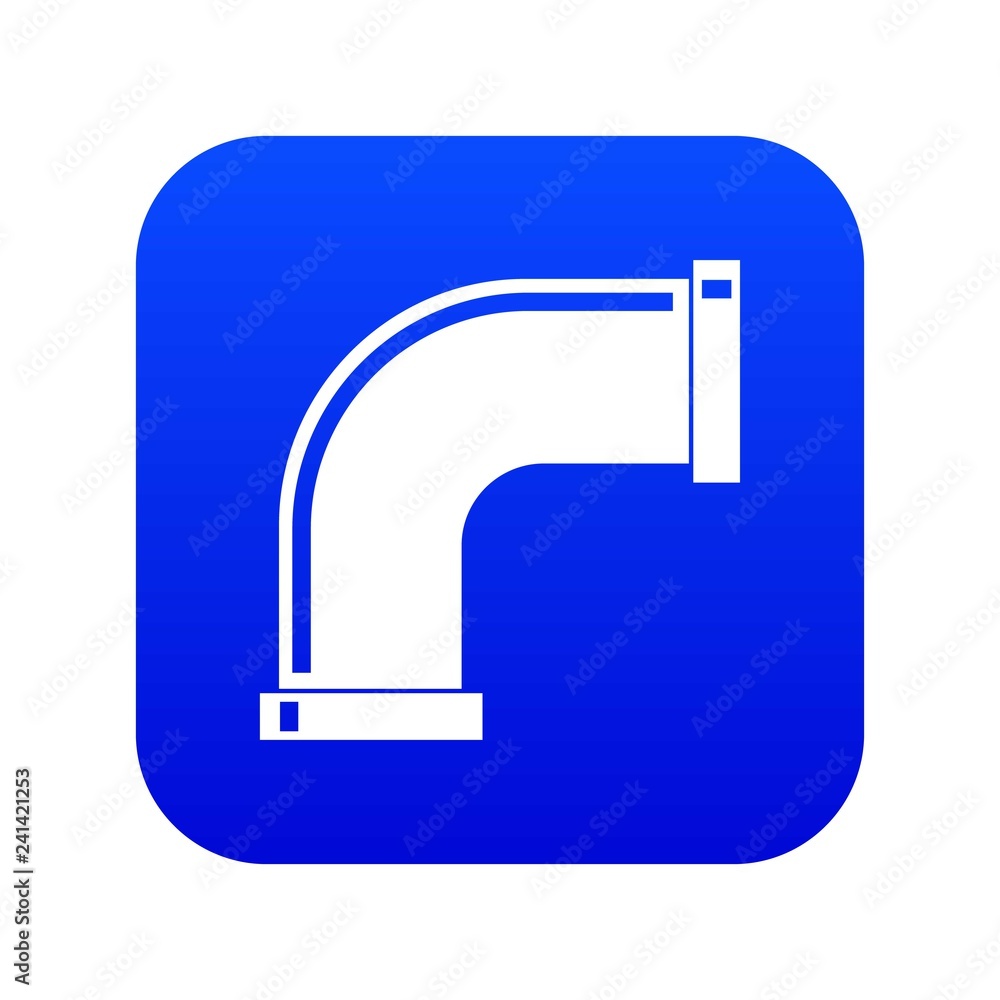 Water pipe icon digital blue for any design isolated on white vector illustration Water pipe icon digital blue for any design isolated on white vector illustration