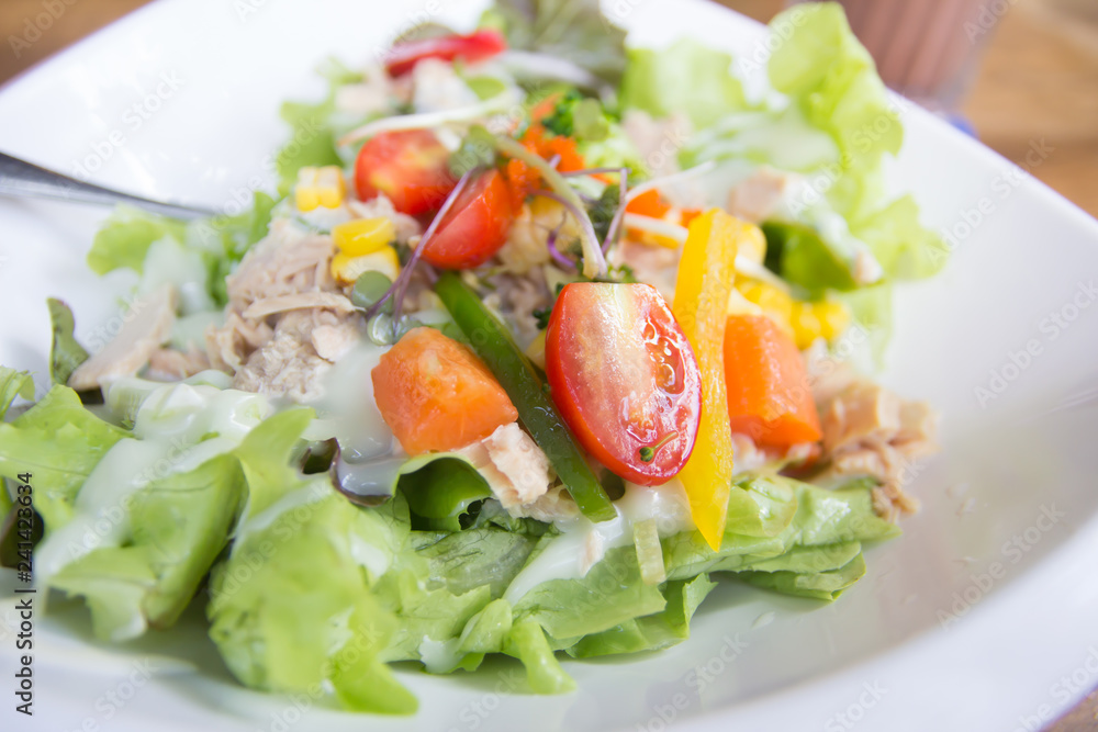 Fresh vegetable salad Fresh vegetable salad