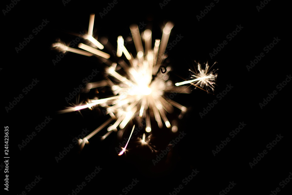Children are playing fireworks as a beautiful light. Children are playing fireworks as a beautiful light.