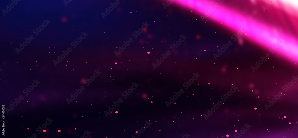 Naklejka premium Background wall with neon lines and rays. Background of an empty dark corridor with neon light. Abstract background with lines and glow.