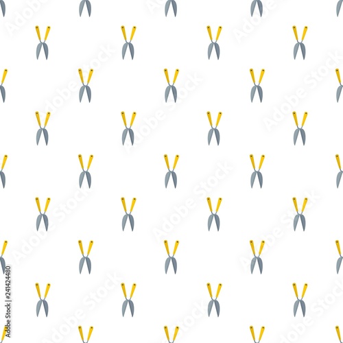 Garden scissors pattern seamless vector repeat for any web design