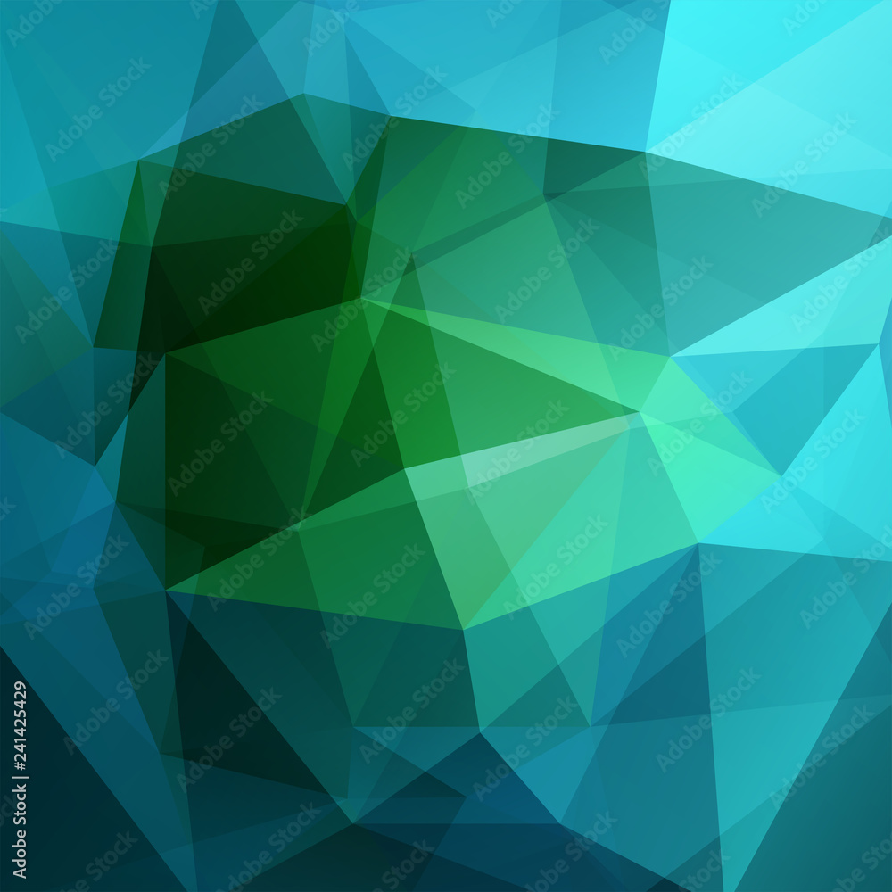 Polygonal vector background. Can be used in cover design, book design, website background. Vector illustration. Green, blue colors. Polygonal vector background. Can be used in cover design, book design, website background. Vector illustration. Green, blue colors.