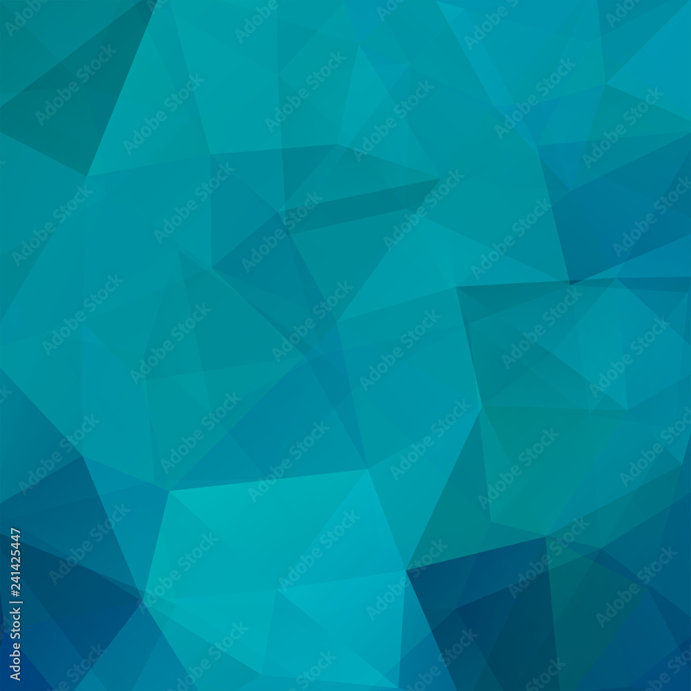 Background made of blue triangles. Square composition with geometric shapes. Eps 10