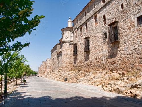 Avila City wall pictured from surrounding street