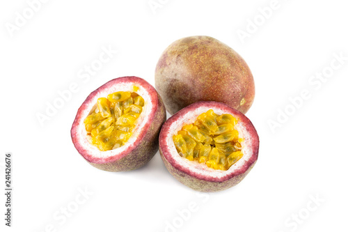 passion fruit Isolated on white background