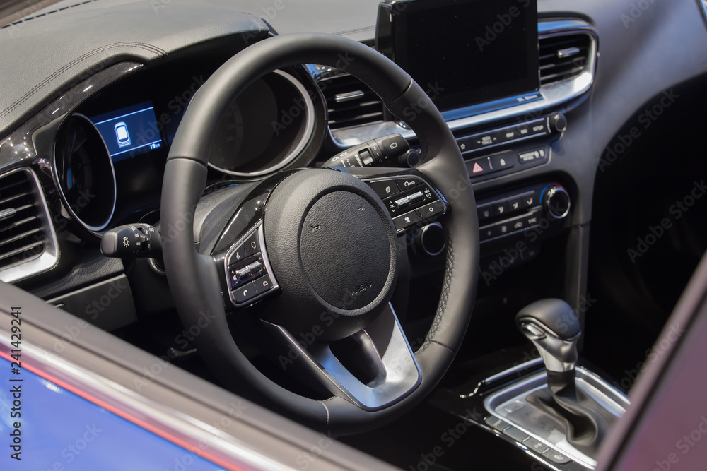 Car interior and dashboard