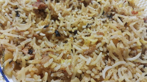 Basmati Rice Pulao or pulav with chana, or vegetable rice using chana