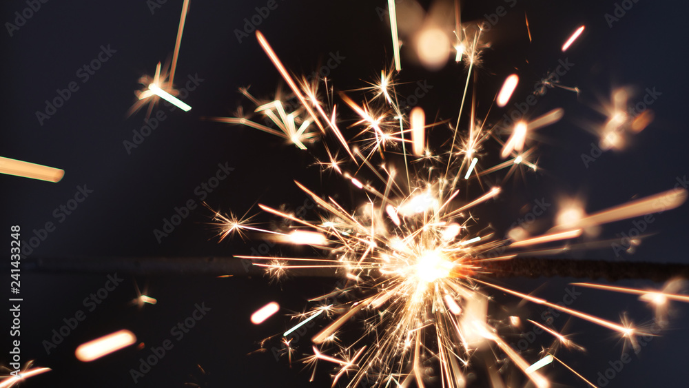Obraz premium sparkler on black background