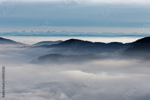 Brouillard sur les sommets des Vosges © Olympixel