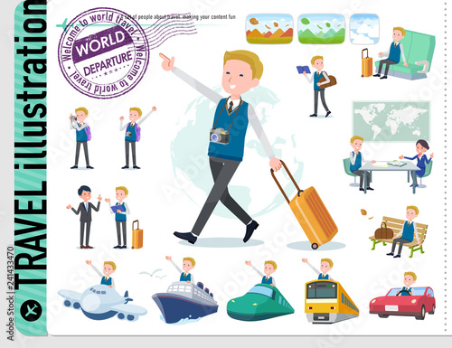 flat type school boy White_travel