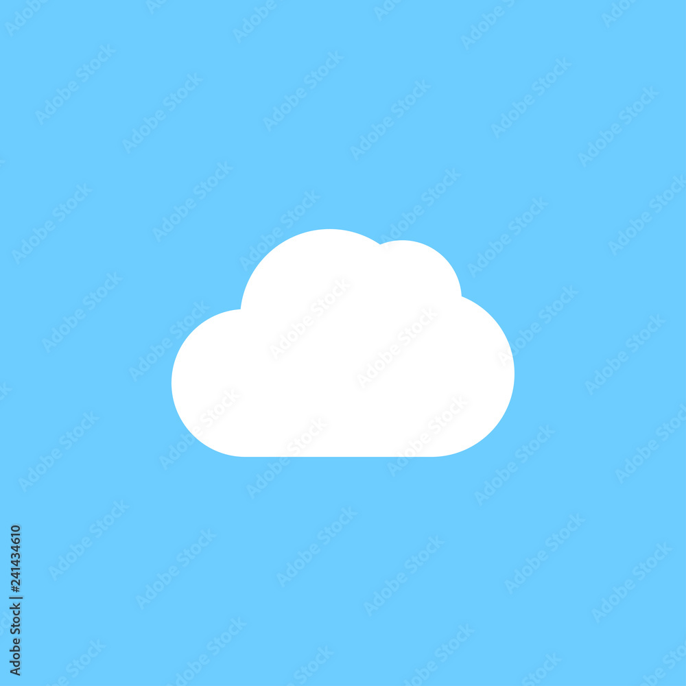 White cloud graphic icon design template illustration White cloud graphic icon design template illustration