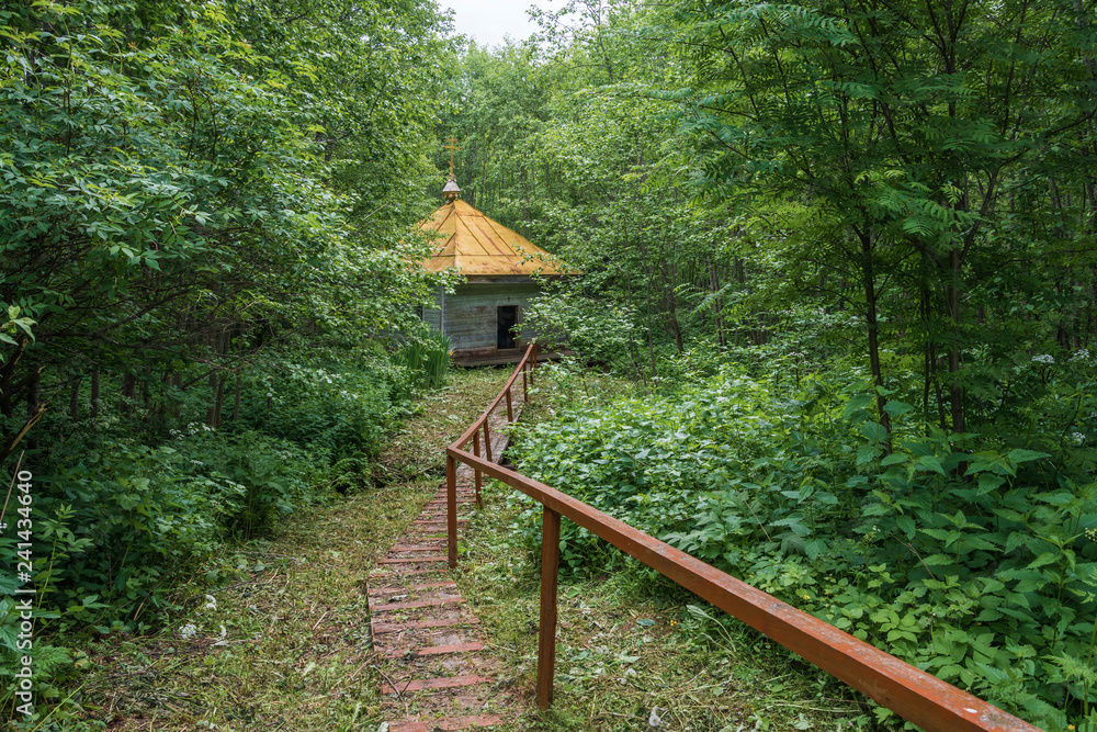 The Holy Spring of the Great Martyr Varvara near the Village of Derevenky, Russia. The Holy Spring of the Great Martyr Varvara near the Village of Derevenky, Russia.