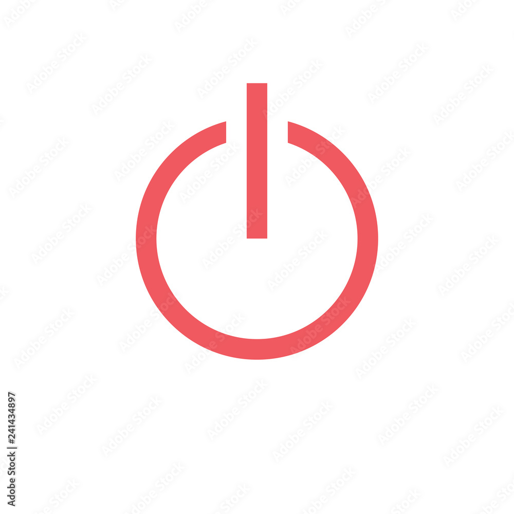Power on off graphic icon design template illustration Power on off graphic icon design template illustration
