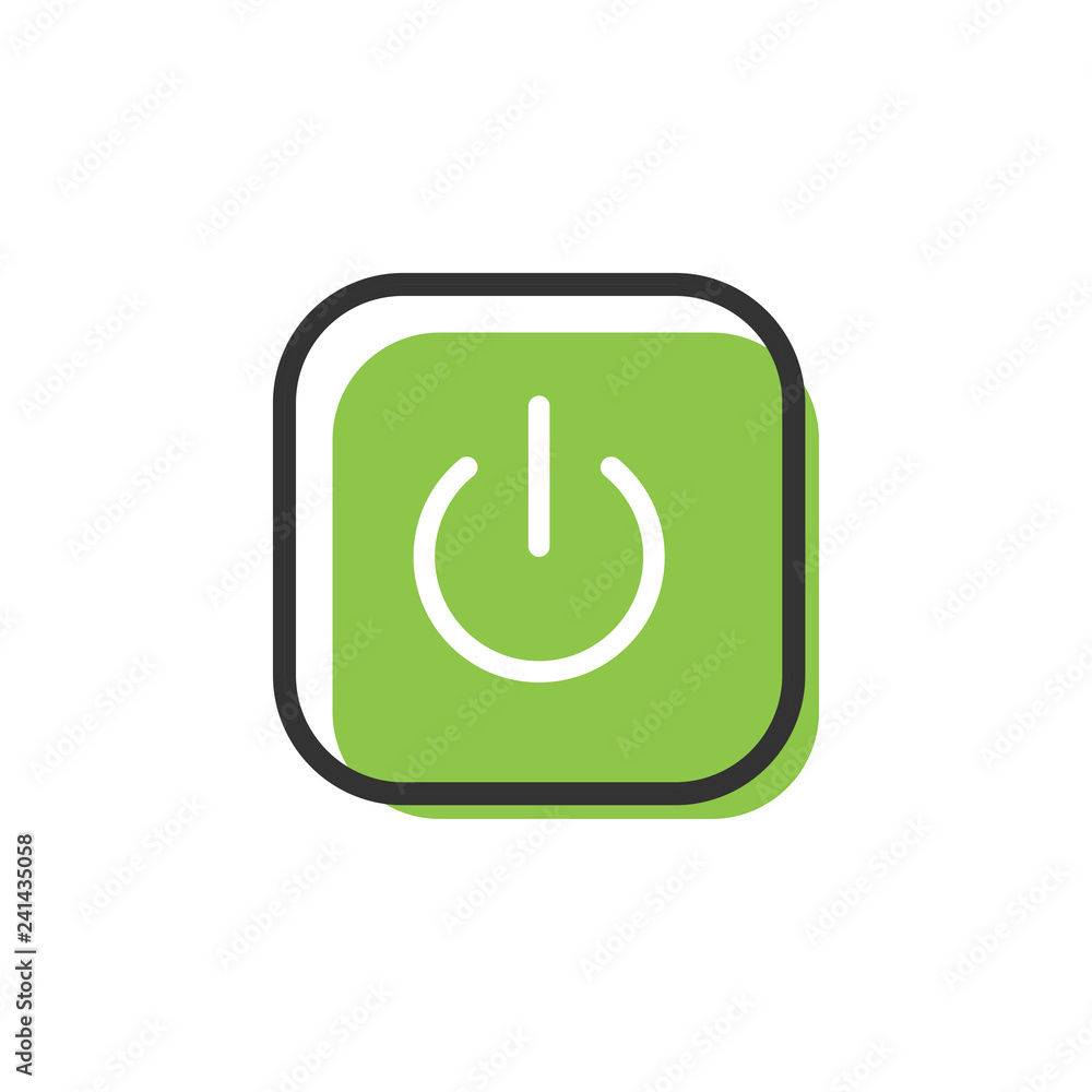 Power on off graphic icon design template illustration Power on off graphic icon design template illustration