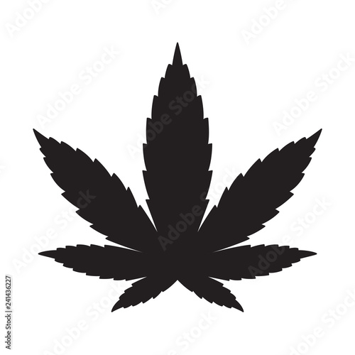 Marijuana vector cannabis leaf weed logo icon graphic illustration