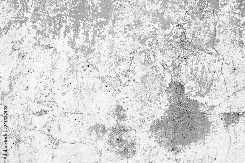 Obraz premium Tekstura, ściana, beton, może służyć jako tło. Fragment ściany z rysami i pęknięciami