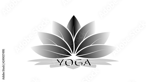 Yoga logo center - Logotype concept. Vector logo design for yoga   studio or yoga center. 